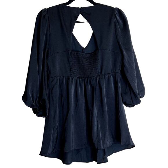 Ingrid Isabel Maternity Top Blouse Women Small Black Smoked V-Neck Minimalistic - Picture 3 of 10